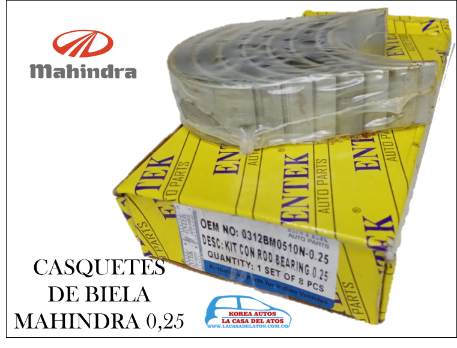 [8093] CASQUETES BIELA MAHINDRA 0,25 0312BM0510N