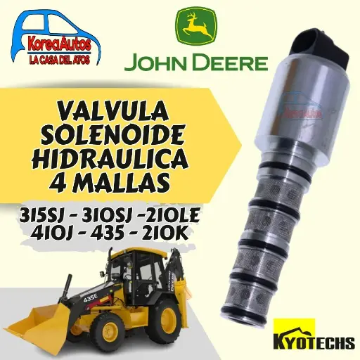 [M003] VALVULA SOLENOIDE HIDRAULICA 4 MALLAS JOHN DEERE - KYOTECHS AT310586