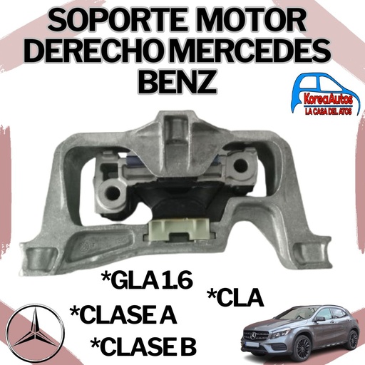 [6127] SOPORTE MOTOR DERECHO MERCEDES- BENZ CLASE A CLASE B CLA GLA 1.6 2.0 a2462402517
