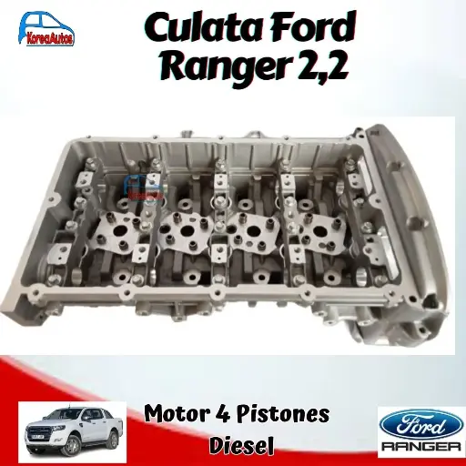 [90184] CULATA FORD RANGER 2.2 DIESEL 4 PISTONES SOLA bk3q-6049-ae