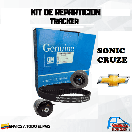 [12214P] KIT REPARTICION TRACKER SONIC CRUZE GM 3 PIEZAS 