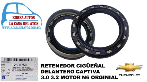 [2206-P]  RETEN CIGUENAL DEL CAPTIVA 3.0 3.2 MOTOR B6 ORIGINAL 12608750