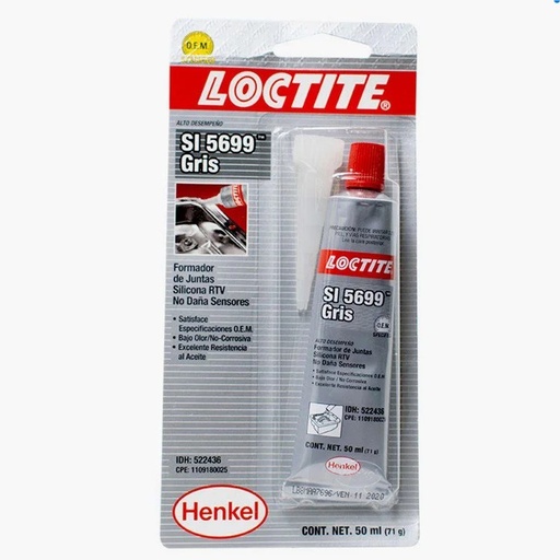 [2946-P] SILICONA GRIS ULTRA GREY LOCTITE 70ML GRANDE 