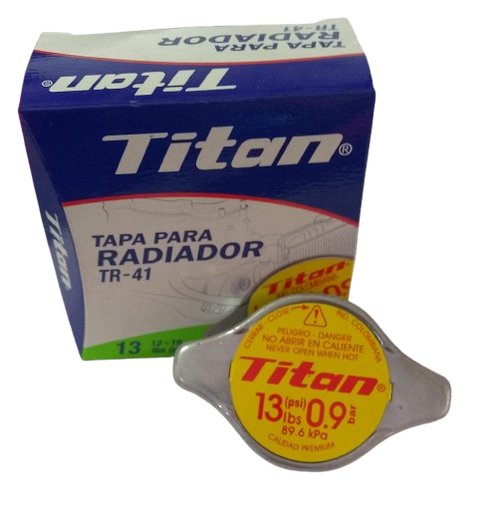 [C7321] TAPA RADIADOR TR-41/ 13 LBS 0.9 -MARCA TITAN 103947
