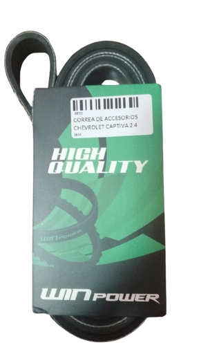 [C38320] CORREA ACCESORIOS CAPTIVA 2.4  12605208 (6PK1980) MARCA WIN POWER