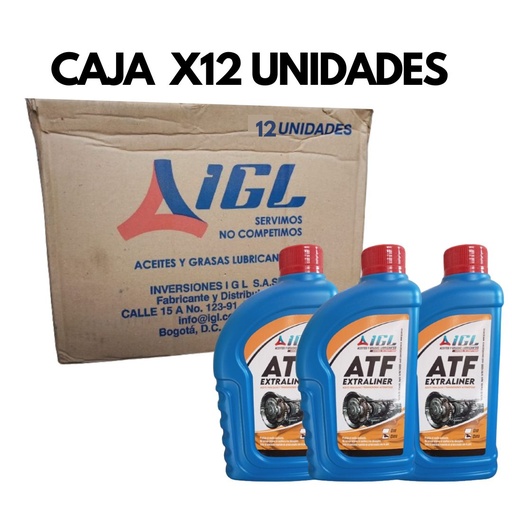 [C9129A] COMBO CAJA ACEITE CAJA AUTOMATICA TRANSMISION ATF III POR 1/4 POR 12 UND - IGL  A13ATFC