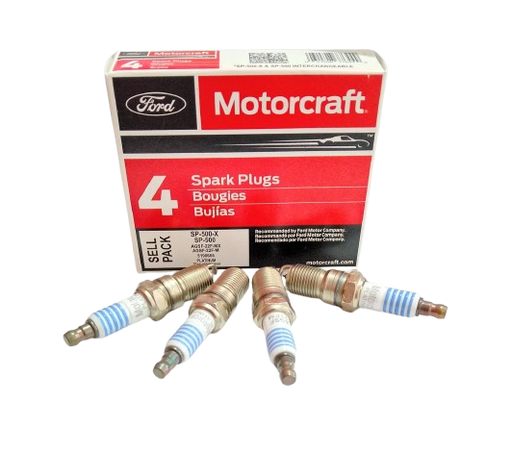 [E3016C] BUJIA FORD EXPLORE ECOSPORT 2.0 RANGER 3.0 RANGER 4.0 MAZDA 3-5 PATA CORTA SP500-X PUNTA PLATINO MOTORCRAFT AGSF-22FM ORIGINAL 