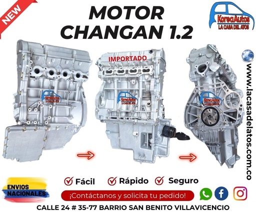 [11323] MOTOR NUEVO CHANGAN 1.250 - REF. JL473Q KORTECH