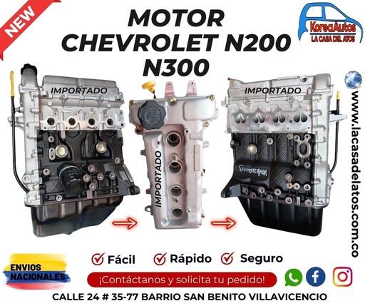 [30400] MOTOR NUEVO N200 N300 1.200 CHEVROLET FOTON  KORTECH  