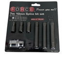 JUEGO 7PZS PUNTAS  PLURIDENTADAS FORCE -4072