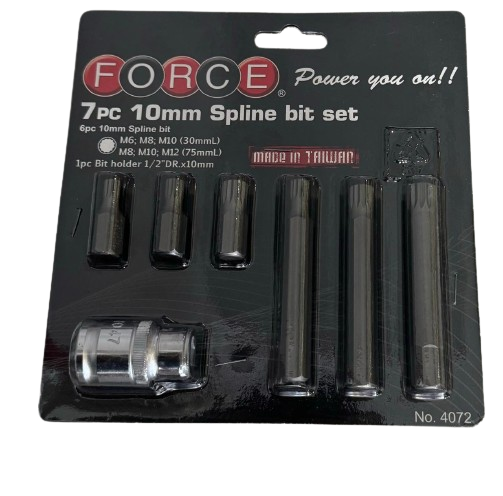 [X11424] JUEGO 7PZS PUNTAS  PLURIDENTADAS FORCE -4072