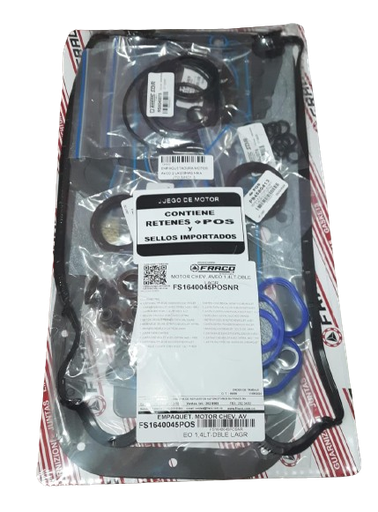 [C1002E] EMPAQUETADURA MOTOR AVEO 2 LAGRIMAS FRACO FS1640045POSNR