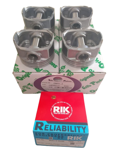 [C9141] KIT PISTONES Y ANILLOS N200 N300 SPARK GT 0.50 MARCA TOTO MARCA RIK C6970-40151-050 