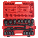 JUEGO COPAS IMPACTO NEGRA X21 PIEZAS 3/4 19-50MM - 4507