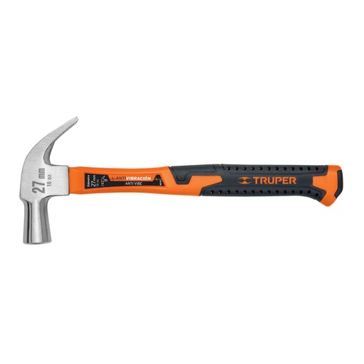 [10851] MARTILLO 27MM UÑA CURBA MANGO FIBRA DE VIDRIO MAC-27F - TRUPER