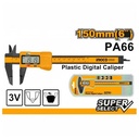 CALIBRADOR PLASTICO DIGITAL SUPERSELECT 0-150MM 0.1MM INGCO - HDCP16150