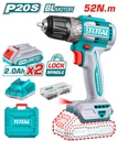 TALADRO INALAMBRICO 3/8" 20V C/2 BAT LITIO-ION 2AH + CARGADOR + 47 ACCESORIOS Y ESTUCHE TOTAL - UTDLI20453