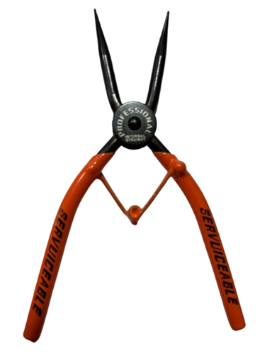 [X11558] PINZA SACA PINES EXTERNOS RECTO MANGO NARANJA I.O COMPANY - 181