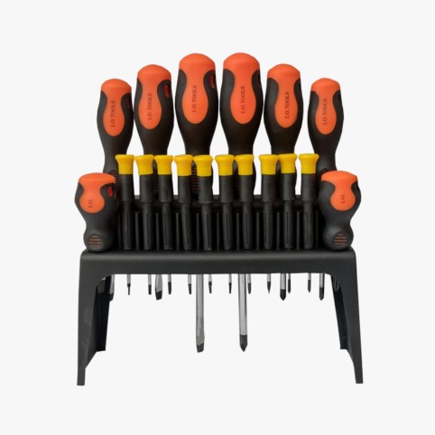 [X11548] JUEGO DESTORNILLADOR X18PCS NEGRO AMARILLO I.O COMPANY - 2031