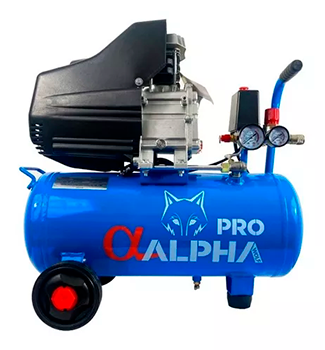 [X0044] COMPRESOR DE AIRE 24LT ALPHA 6 MESES DE GARANTIA