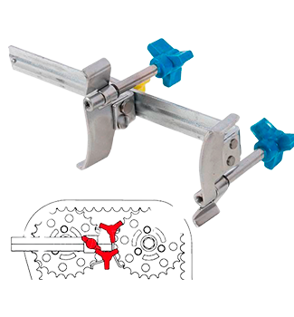 [X0166] BLOQUEADOR UNIVERSAL DOBLE ARBOL LEVAS - ih-s2020