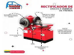 [X0000] RECTIFICADOR DE CAMPANAS Y DISCOS MAQUINA TORNO  PARA RECTIFICAR DISCOS DE FRENO 220V