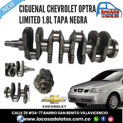 [30313] CIGUENAL CHEVROLET OPTRA LIMITED 1.8L TAPA NEGRA MV - NANZUKI 92068094