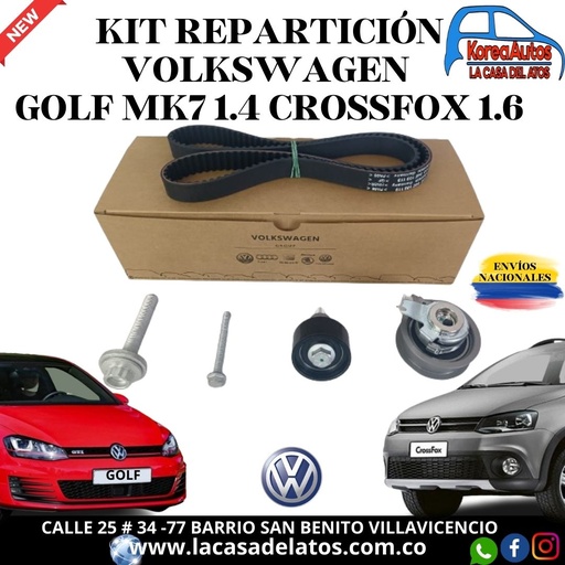 [9747] KIT REPARTICION GOLF MK7 1.4 CROSSFOX 1.6  163D-20MM 530059210