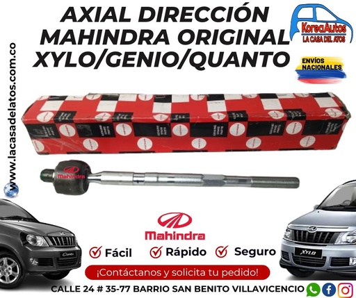 [80188] AXIAL  DIRECCION  MAHINDRA GENIO QUANTO  XYLO - ORIGINAL 1102AA1380N1