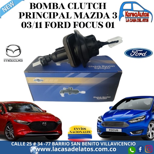 [4771] BOMBA CLUTCH PRINCIPAL MAZDA 3 03/11 FORD FOCUS 01/... - ASIA-INC BP4K-41-400C