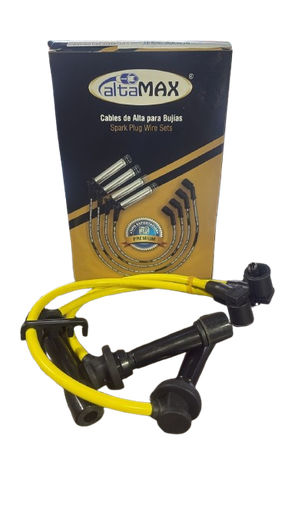 [E4069D] INSTALACION ALTA 8MM CHERY QQ  AMARILLO 3 CABLES MK ALTAMAX 9083 MOTOR 800