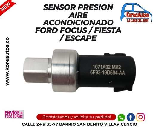 [90291] SENSOR PRESION AIRE ACONDICIONADO FORD FOCUS / FIESTA / ESCAPE 
