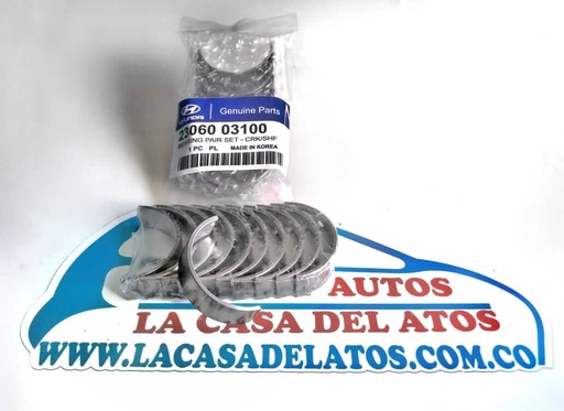[4301] CASQUETE BANCADA 0,25 KIA/PICANTO ION -GRAND I10 4 PISTONES