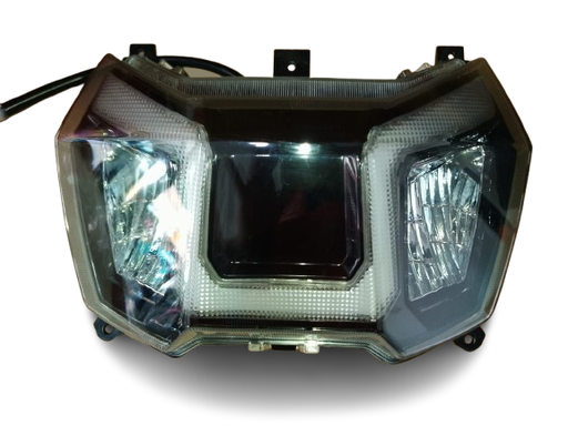 [B101] FAROLA LED PARA BICIMOTO ÁGUILA EVOBIKE, ROADMASTER, MOBULAA RAPTOR NUEVA ORIGINAL LUZ BOMBILLO ALTA Y BAJA 