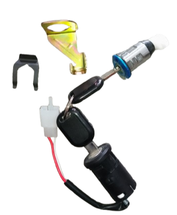 [B135] SWITCH ENCENDIDO MÁS CERRADURA DE BAÚL, 2 LLAVES AGUILA EVOBIKE, ROADMASTER, RAPTOR MOBULAA