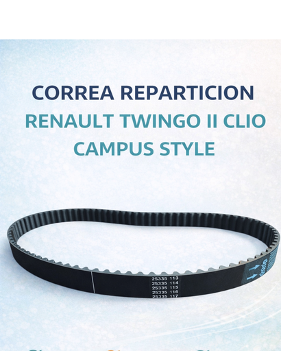 [C91831] CORREA REPARTICION RENAULT TWINGO II CLIO CAMPUS STYLE 1.2 16V MARCA DAYCO DY-94910
