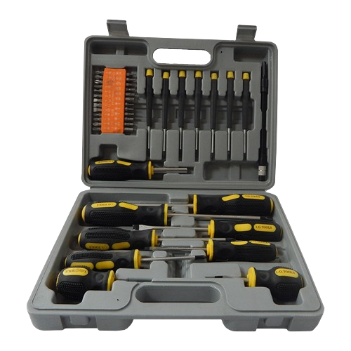 [X10928] JUEGO DESTORNILLADOR X42 PCS CAJA GRIS- LW-043 - 3167