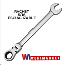 LLAVE MIXTA RACHET 5/16 ESCUALIZABLE