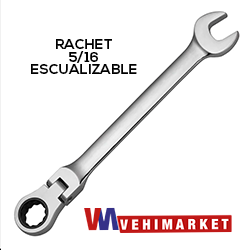 [X10962] LLAVE MIXTA RACHET 5/16 ESCUALIZABLE