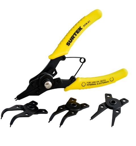[X11074] JUEGO DE PINZA ANILLOS 4 CABEZAS  - SURTEK - PFR01