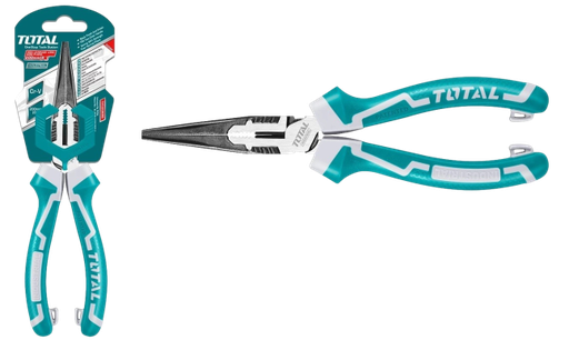 [X10534] PINZA PUNTA LARGA NEGRO PULIDO 200MM (8") TOTAL- - THT220806S