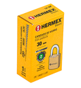 CANDADO HIERRO COLOR LATON 30MM,CORTO, CAJA,BASIC