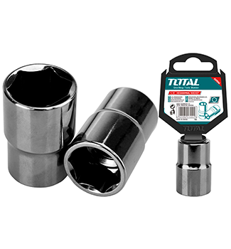 [X10494] COPA CORTO HEXAGONAL NIQUELADO NEGRO ESPIGA 1/2" 11MM