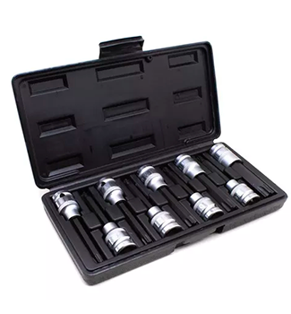 [X10234] DADO TORX PROF. 9PCS TAIWAN 100MM (L)