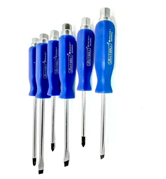 [X10701] DESTORNILLADOR X 6 PCS AZUL ARISTOOLS GOLPE