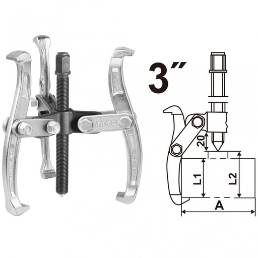 [X10665] EXTRACTOR DE PERNO 3-3 MANDIBULAS PARA 3 TON IMGCO - HGP08033 