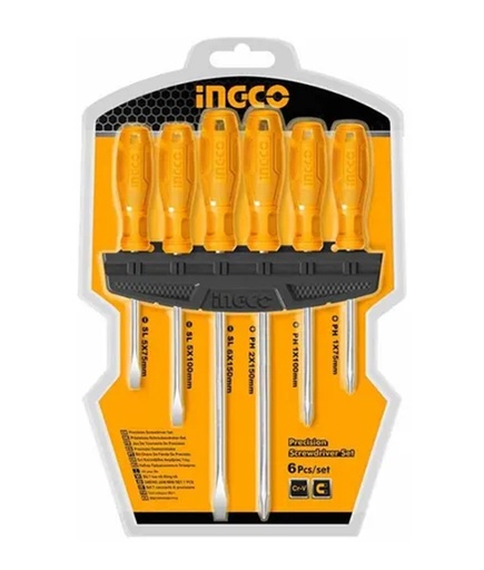 [X10406] JUEGO 6 DESTORNILLADORES PROFESIONAL- HKSD0658