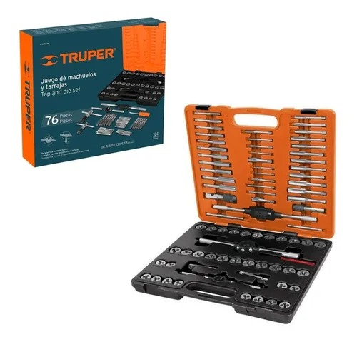 [12443] JUEGO 76 PIEZAS DE MACHOS Y TARRAJAS