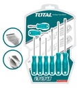 JUEGO 8 DESTORNILLADORES  PLANOS Y PHILLIPS CR-V EN BLISTER - THTDC250801