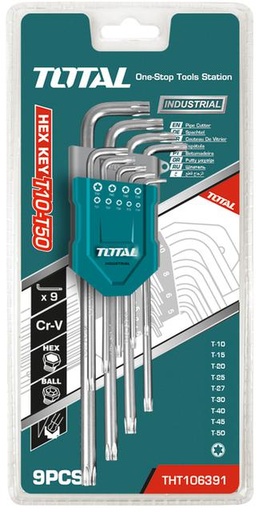 [X10218] JUEGO 9 LLAVES TORX LARGAS CR-V T10-T50 - tht106392